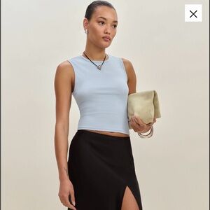 reformation Ryland tank in mineral size M BNWT